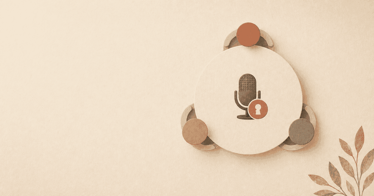 Transcriptie van vergaderingen zonder audio naar de cloud te verzenden